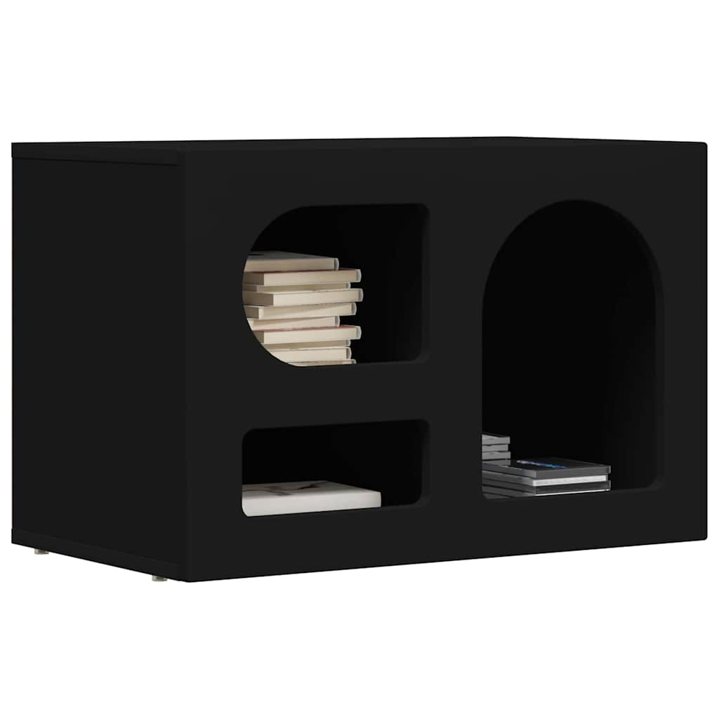 TV-kast Zwart 60 x 35 x 40 cm Bewerkt hout is nu te koop bij PeponiXL, paradijselijk wonen!