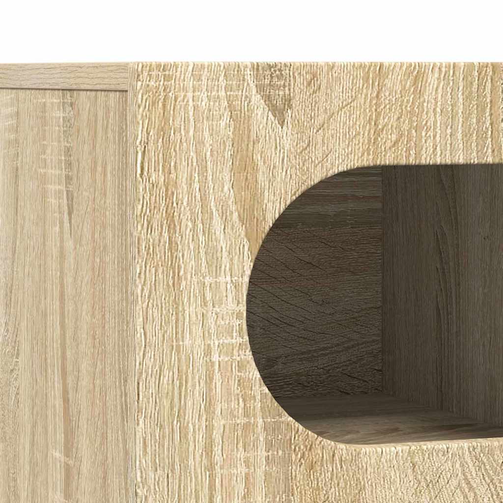 TV-kast Sonoma Eiken 60 x 35 x 40 cm Bewerkt hout is nu te koop bij PeponiXL, paradijselijk wonen!