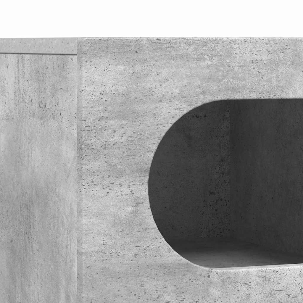 TV-kast Beton Grijs 60 x 35 x 40 cm Bewerkt hout is nu te koop bij PeponiXL, paradijselijk wonen!