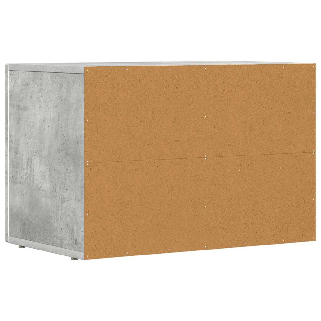TV-kast Beton Grijs 60 x 35 x 40 cm Bewerkt hout is nu te koop bij PeponiXL, paradijselijk wonen!