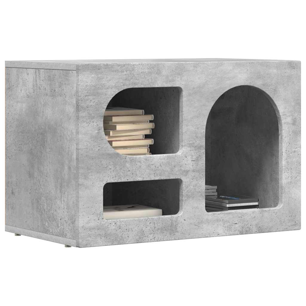 TV-kast Beton Grijs 60 x 35 x 40 cm Bewerkt hout is nu te koop bij PeponiXL, paradijselijk wonen!