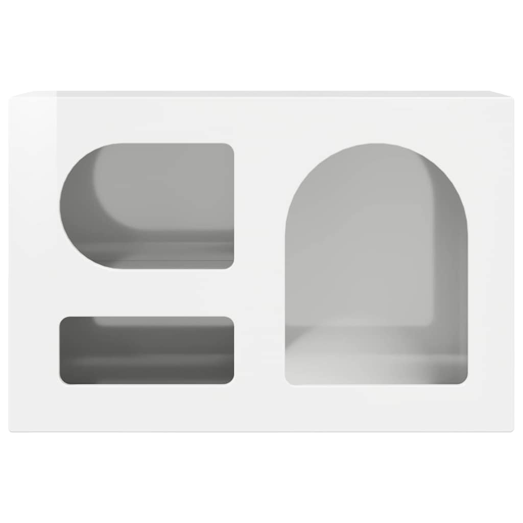 TV-kast Hoogglans wit 60 x 35 x 40 cm Bewerkt hout is nu te koop bij PeponiXL, paradijselijk wonen!