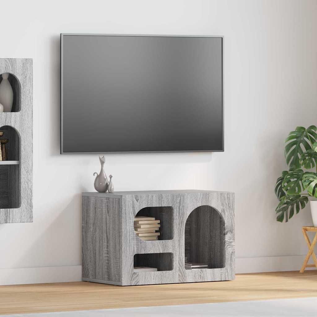 TV-kast Grijs Sonoma 60 x 35 x 40 cm Bewerkt hout is nu te koop bij PeponiXL, paradijselijk wonen!