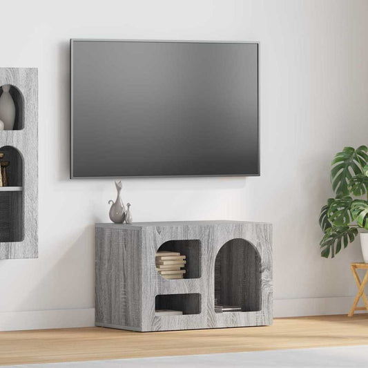TV-kast Grijs Sonoma 60 x 35 x 40 cm Bewerkt hout is nu te koop bij PeponiXL, paradijselijk wonen!