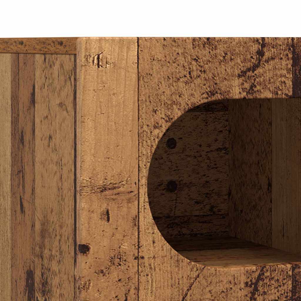 TV-kast Oudhout 60 x 35 x 40 cm Bewerkt hout is nu te koop bij PeponiXL, paradijselijk wonen!