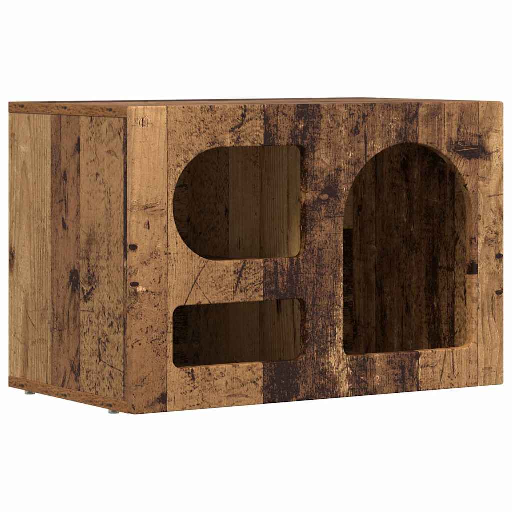 TV-kast Oudhout 60 x 35 x 40 cm Bewerkt hout is nu te koop bij PeponiXL, paradijselijk wonen!