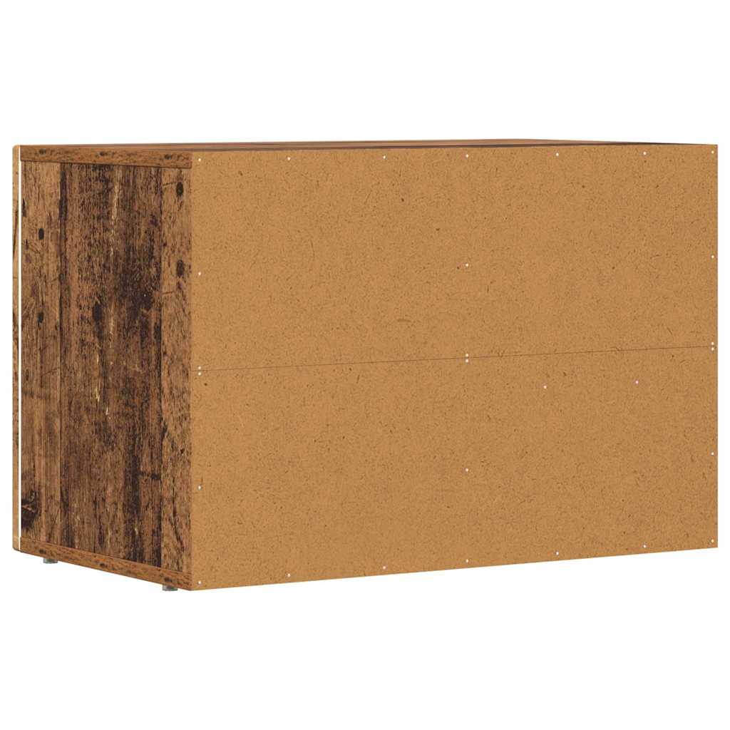 TV-kast Oudhout 60 x 35 x 40 cm Bewerkt hout is nu te koop bij PeponiXL, paradijselijk wonen!