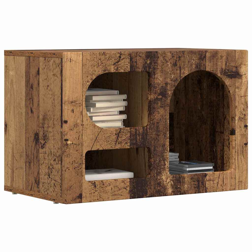 TV-kast Oudhout 60 x 35 x 40 cm Bewerkt hout is nu te koop bij PeponiXL, paradijselijk wonen!