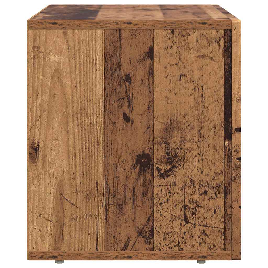 TV-kast Oudhout 60 x 35 x 40 cm Bewerkt hout is nu te koop bij PeponiXL, paradijselijk wonen!