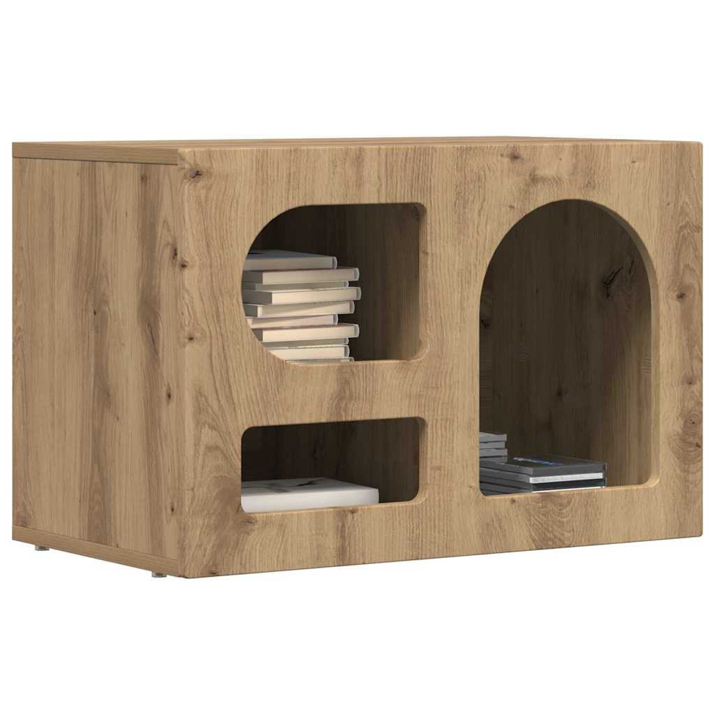TV-kast Artisan Eiken 60 x 35 x 40 cm Bewerkt hout is nu te koop bij PeponiXL, paradijselijk wonen!