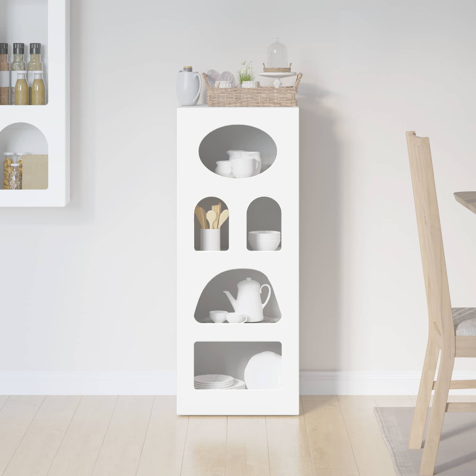 Dressoir Wit 40 x 35 x 100,5 cm Bewerkt hout is nu te koop bij PeponiXL, paradijselijk wonen!