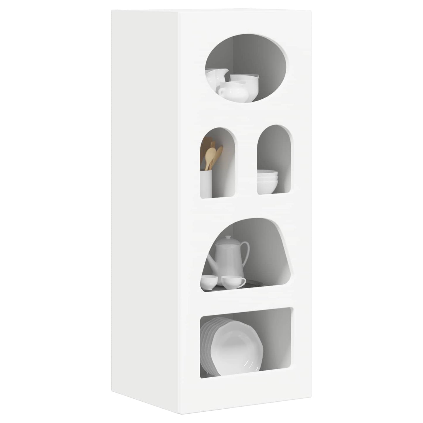 Dressoir Wit 40 x 35 x 100,5 cm Bewerkt hout is nu te koop bij PeponiXL, paradijselijk wonen!