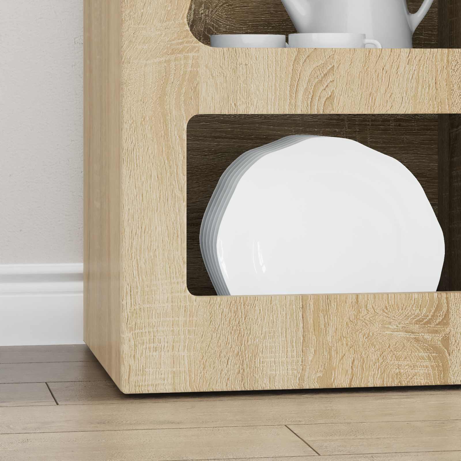 Dressoir Sonoma Eiken 40 x 35 x 100,5 cm Bewerkt hout is nu te koop bij PeponiXL, paradijselijk wonen!