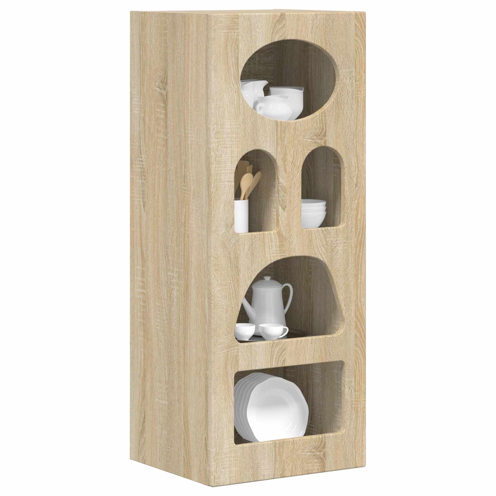 Dressoir Sonoma Eiken 40 x 35 x 100,5 cm Bewerkt hout is nu te koop bij PeponiXL, paradijselijk wonen!