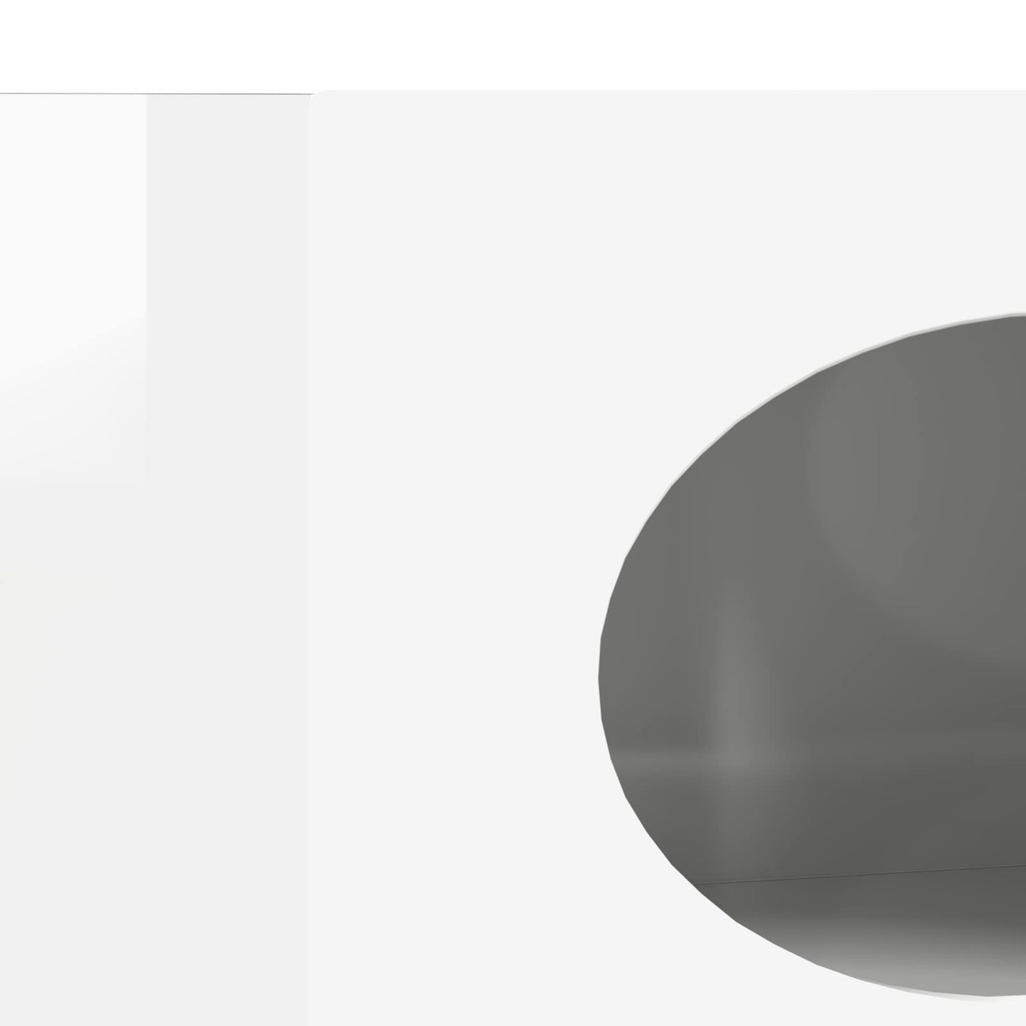 Dressoir Hoogglans wit 40 x 35 x 100,5 cm Bewerkt hout is nu te koop bij PeponiXL, paradijselijk wonen!