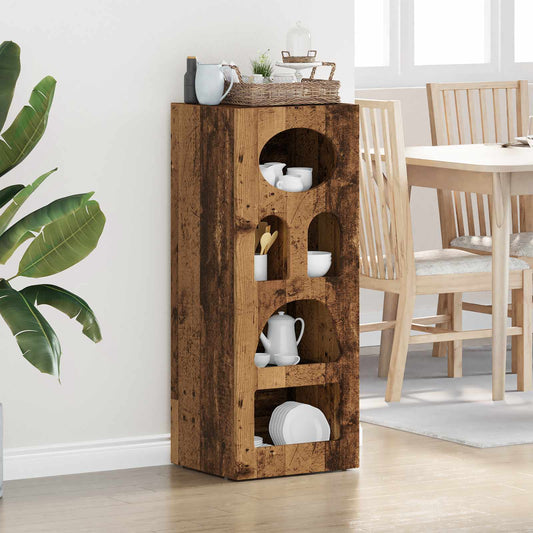 Dressoir Oudhout 40 x 35 x 100,5 cm Bewerkt hout is nu te koop bij PeponiXL, paradijselijk wonen!