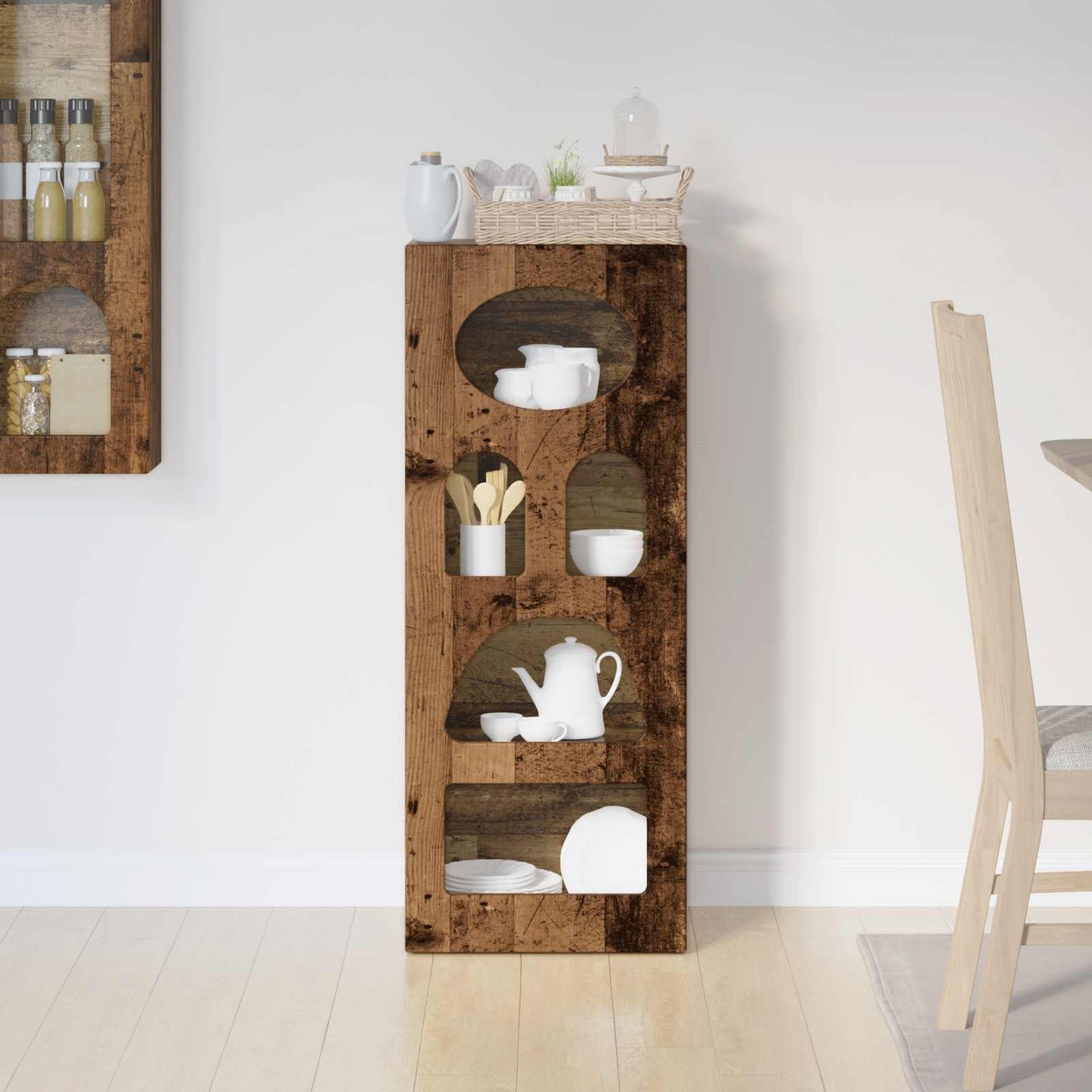 Dressoir Oudhout 40 x 35 x 100,5 cm Bewerkt hout is nu te koop bij PeponiXL, paradijselijk wonen!