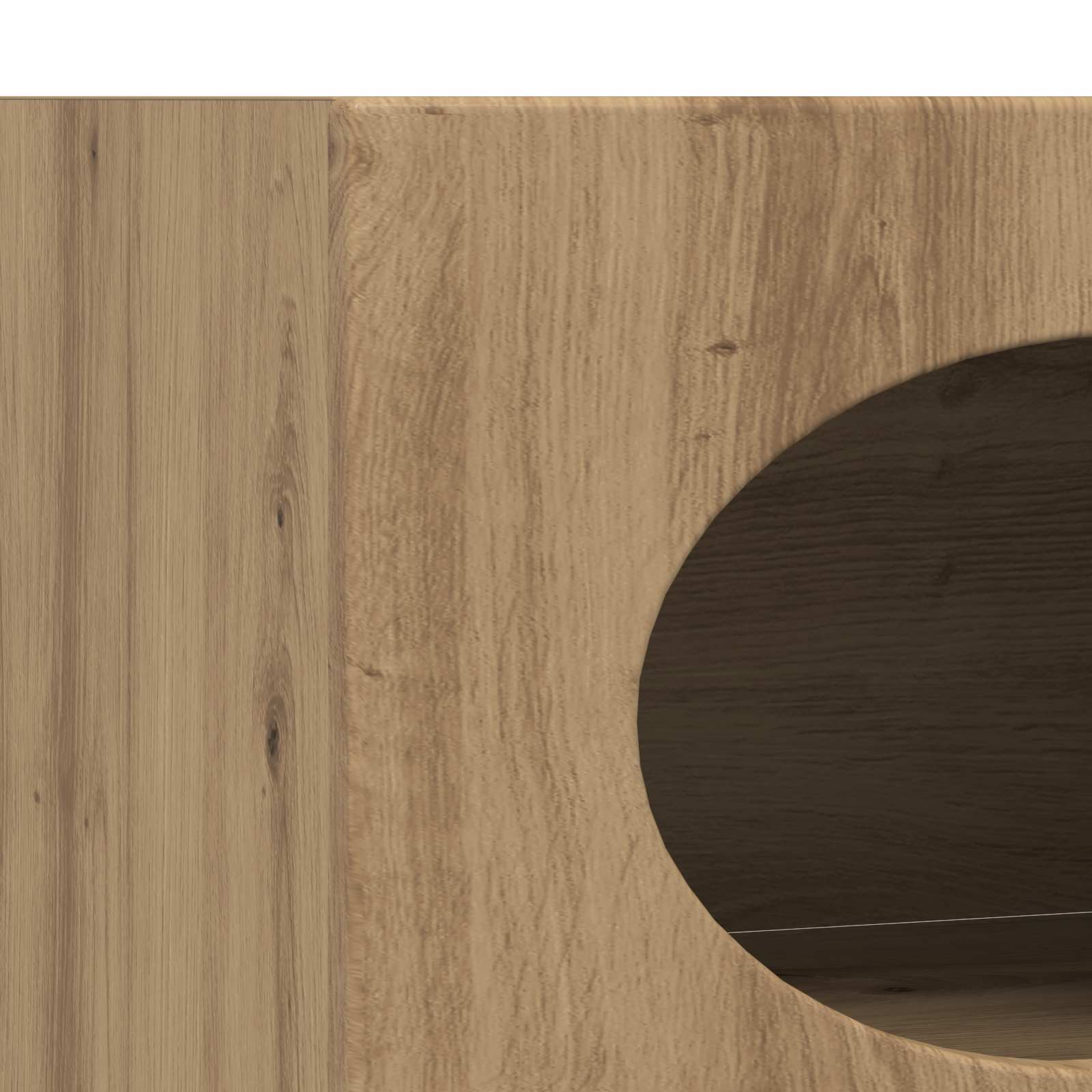 Dressoir Artisan Eiken 40 x 35 x 100,5 cm Bewerkt hout is nu te koop bij PeponiXL, paradijselijk wonen!