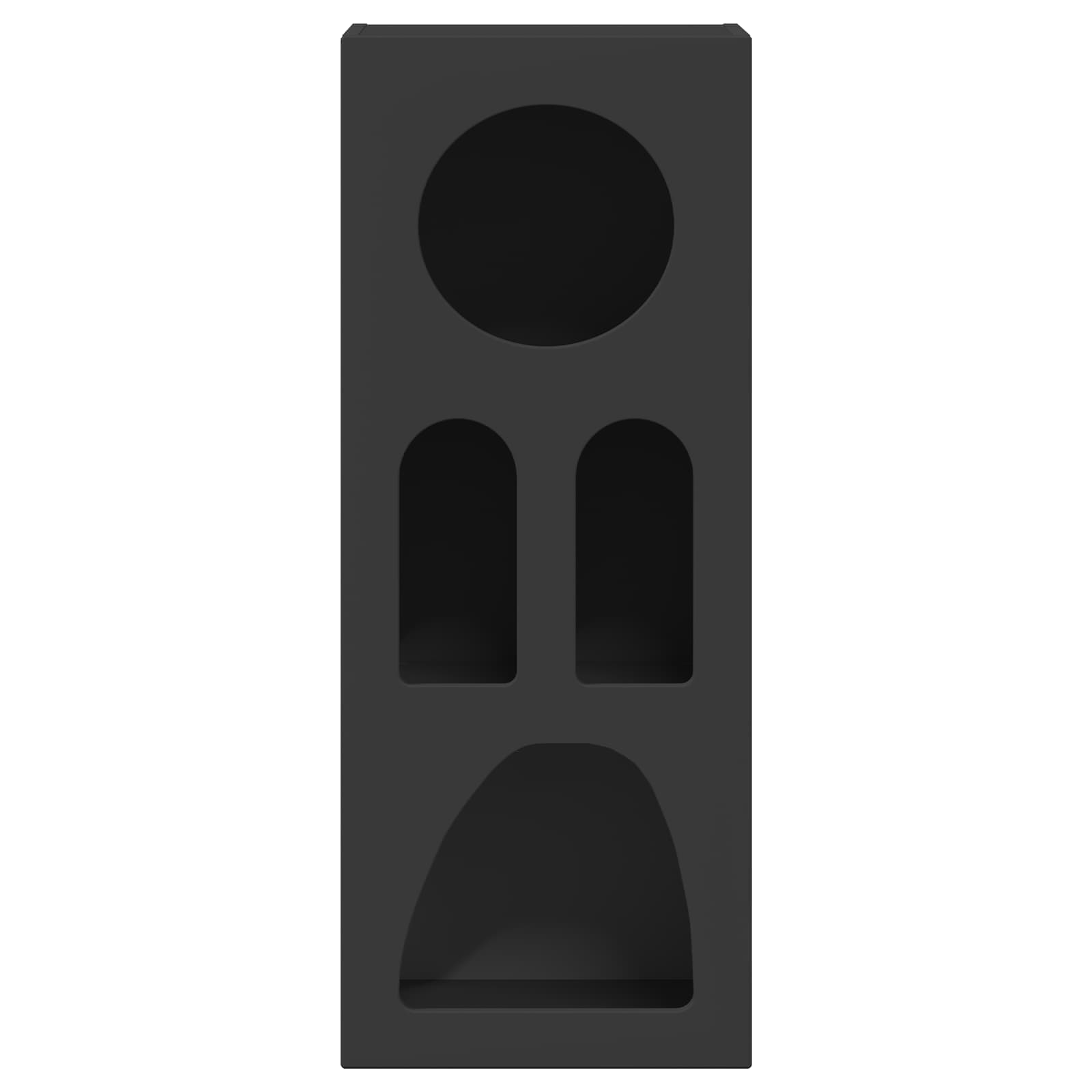 Dressoir Zwart 40 x 35 x 100,5 cm Bewerkt hout is nu te koop bij PeponiXL, paradijselijk wonen!