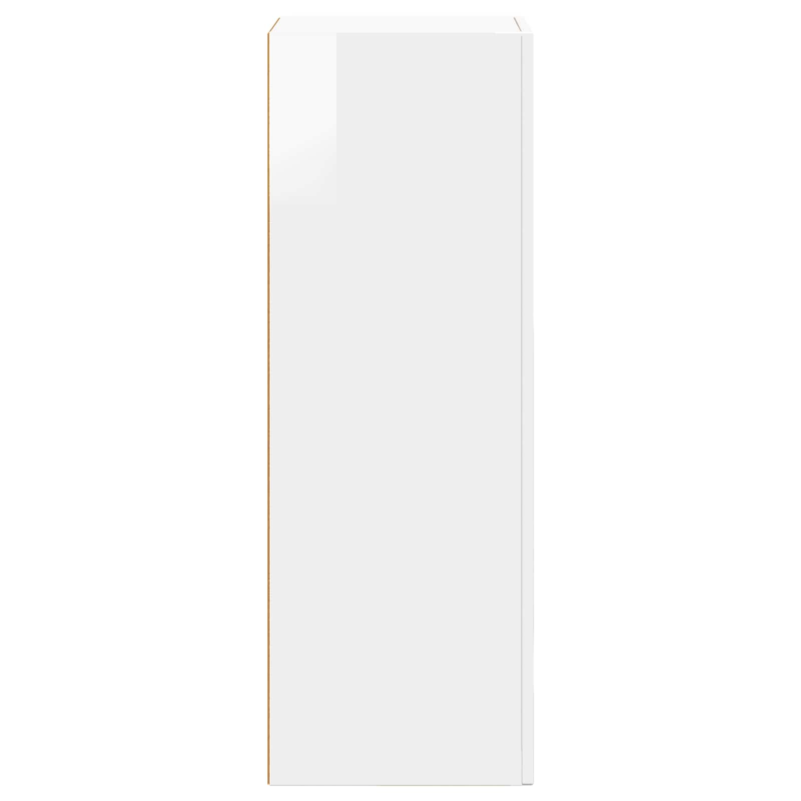 Dressoir Hoogglans wit 40 x 35 x 100,5 cm Bewerkt hout is nu te koop bij PeponiXL, paradijselijk wonen!