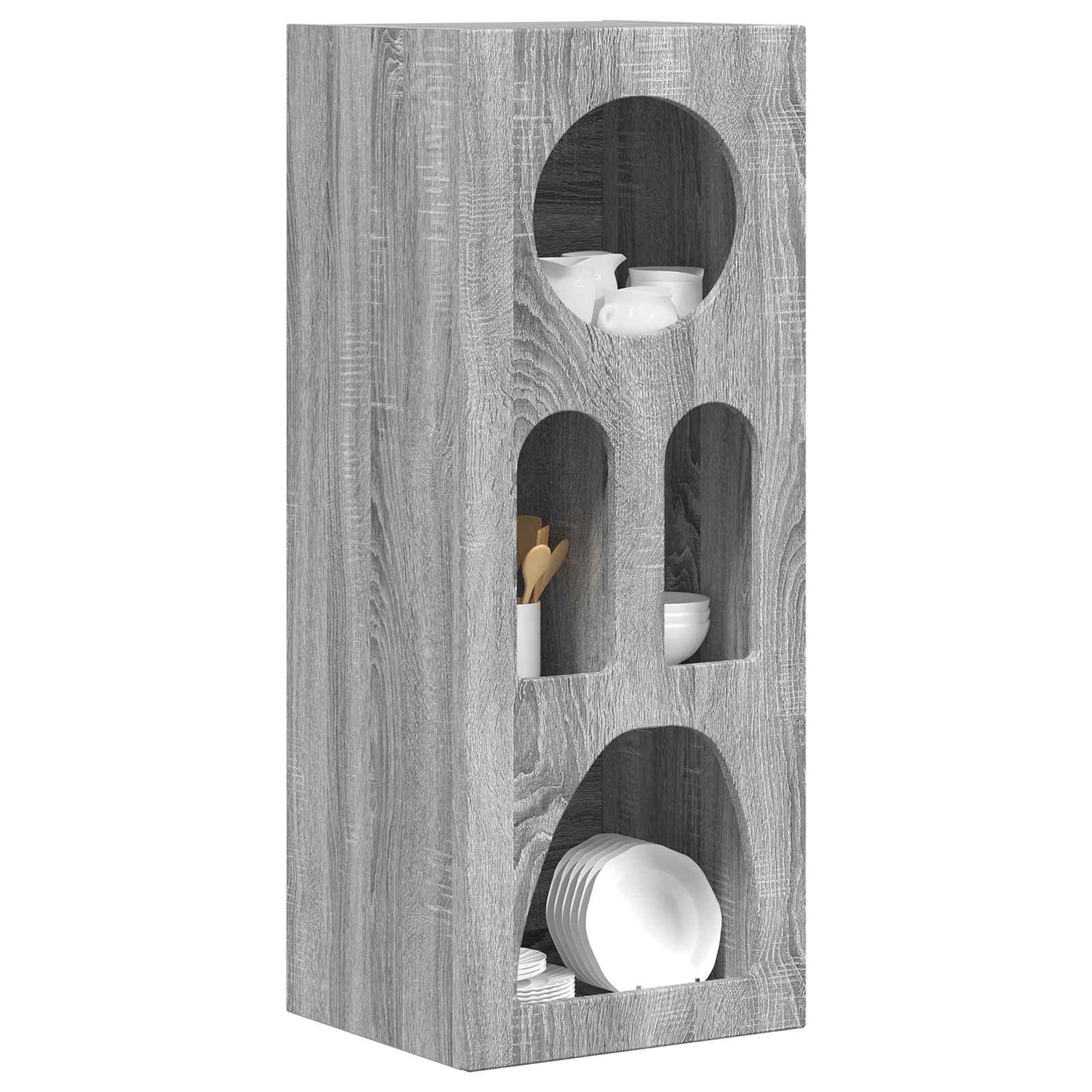 Dressoir Grijs Sonoma 40 x 35 x 100,5 cm Bewerkt hout is nu te koop bij PeponiXL, paradijselijk wonen!