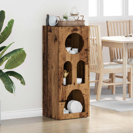 Dressoir Oudhout 40 x 35 x 100,5 cm Bewerkt hout is nu te koop bij PeponiXL, paradijselijk wonen!