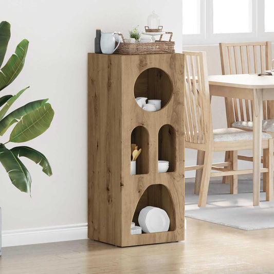 Dressoir Artisan Eiken 40 x 35 x 100,5 cm Bewerkt hout is nu te koop bij PeponiXL, paradijselijk wonen!