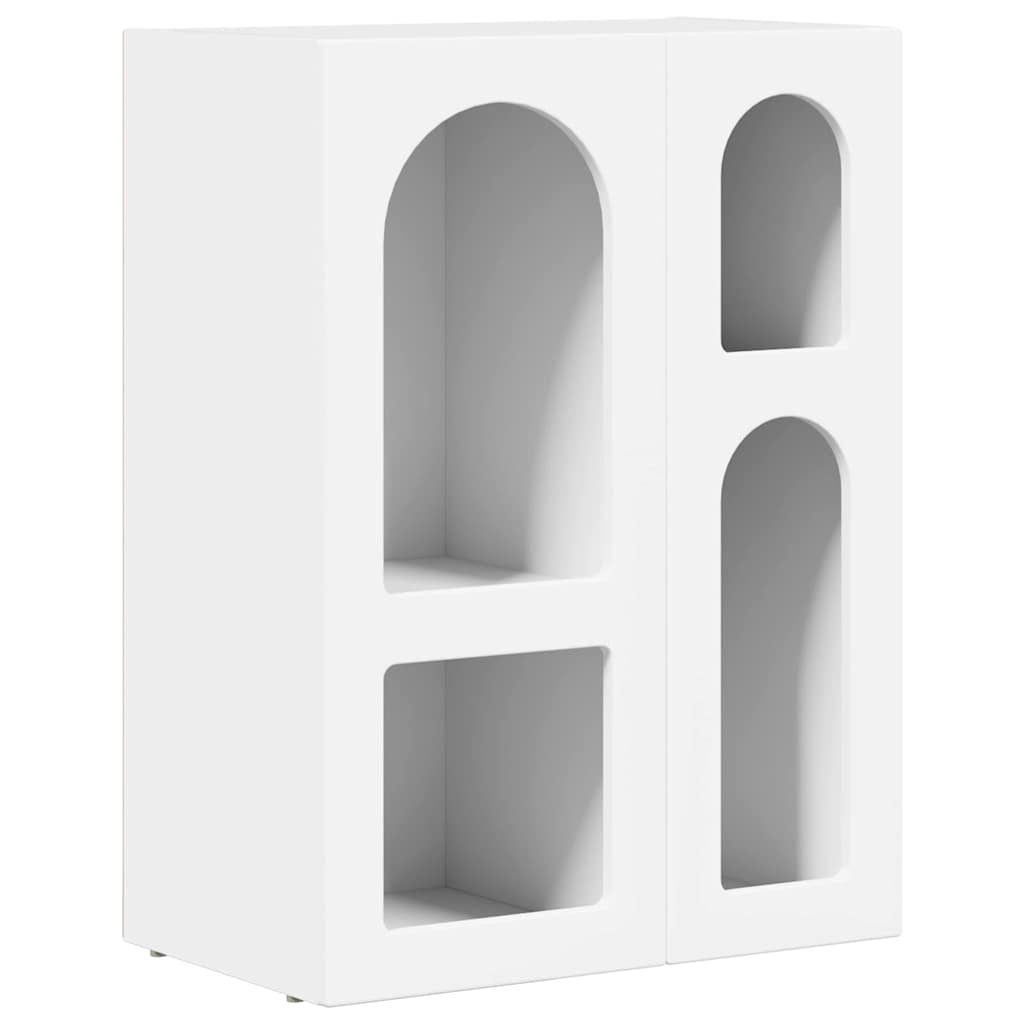 Dressoir Wit 59 x 35 x 80.5 cm Bewerkt hout is nu te koop bij PeponiXL, paradijselijk wonen!
