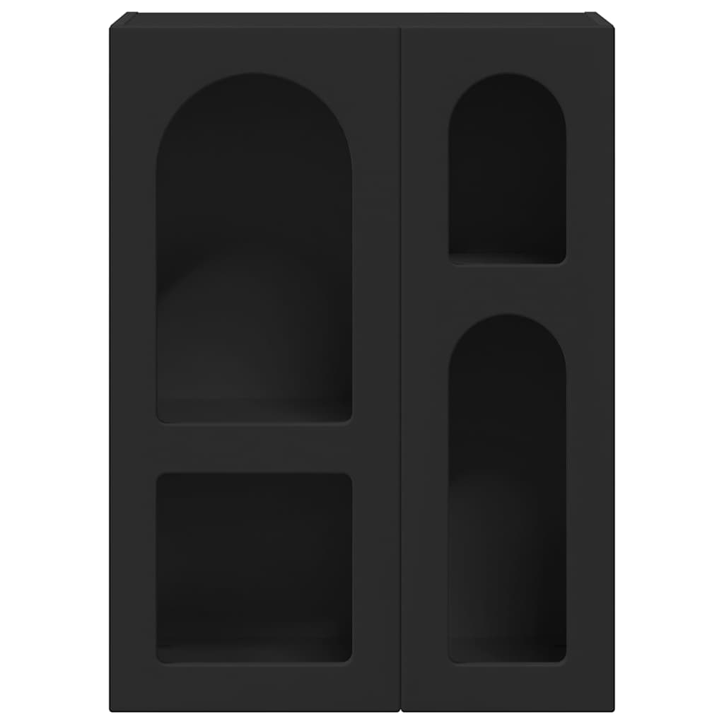 Dressoir Zwart 59 x 35 x 80.5 cm Bewerkt hout is nu te koop bij PeponiXL, paradijselijk wonen!