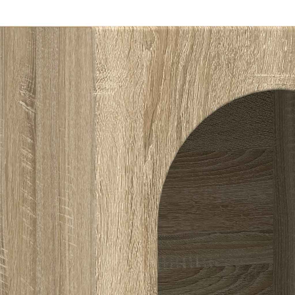 Dressoir Sonoma Eiken 59 x 35 x 80.5 cm Bewerkt hout is nu te koop bij PeponiXL, paradijselijk wonen!