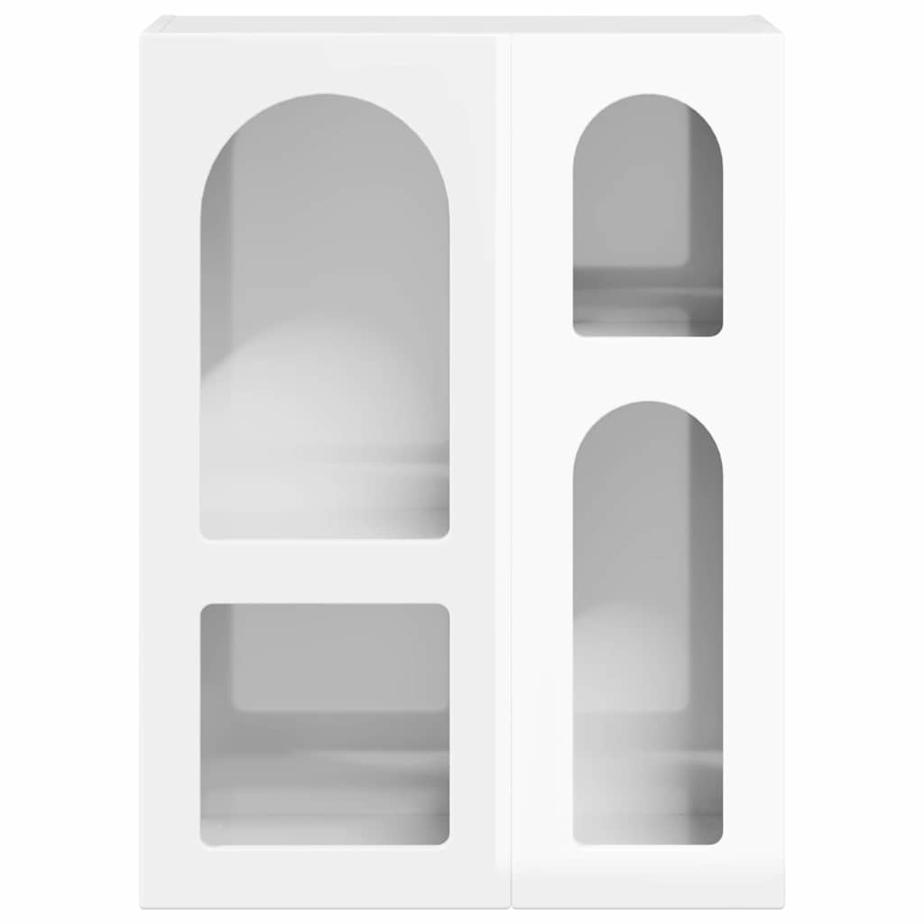 Dressoir Hoogglans wit 59 x 35 x 80.5 cm Bewerkt hout is nu te koop bij PeponiXL, paradijselijk wonen!