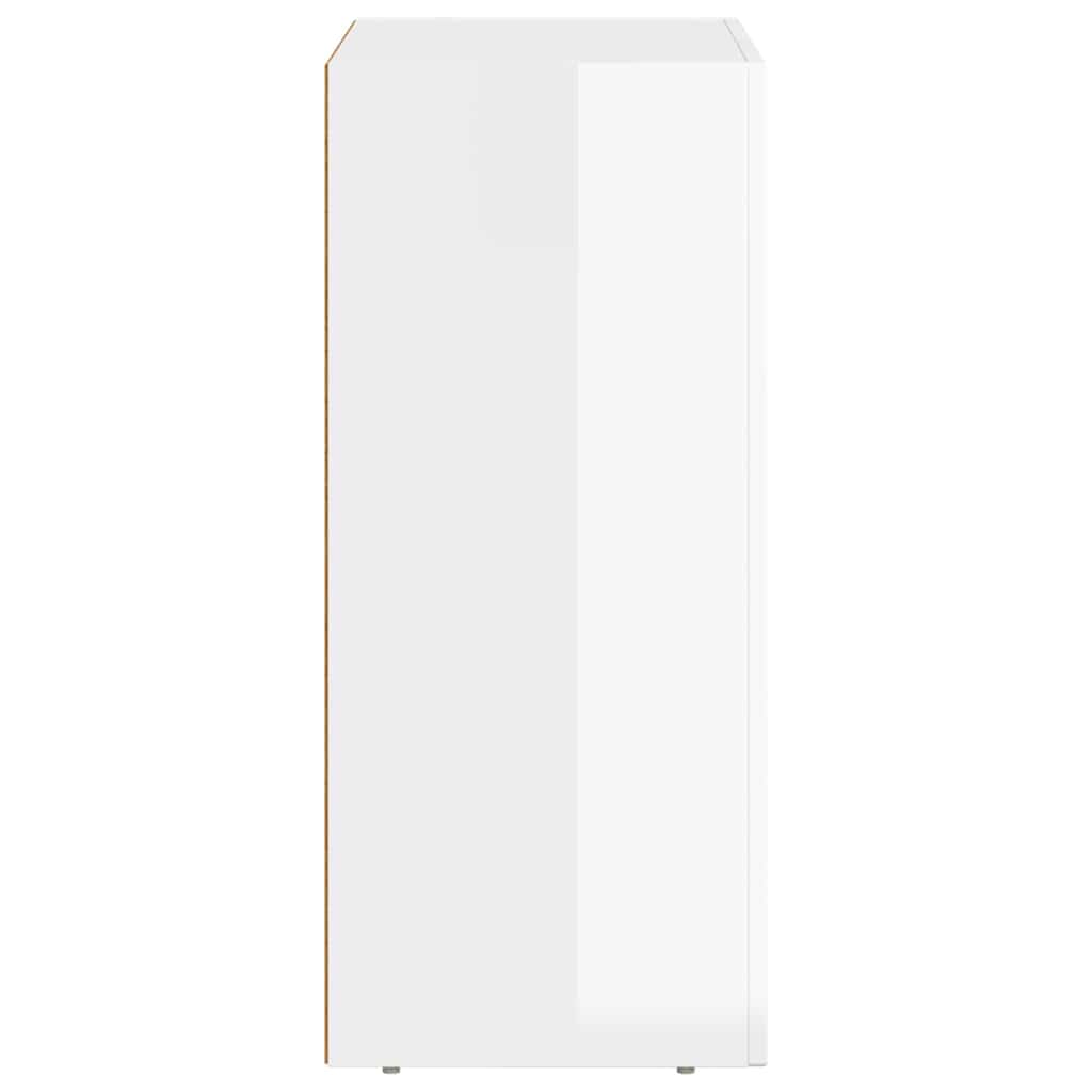 Dressoir Hoogglans wit 59 x 35 x 80.5 cm Bewerkt hout is nu te koop bij PeponiXL, paradijselijk wonen!