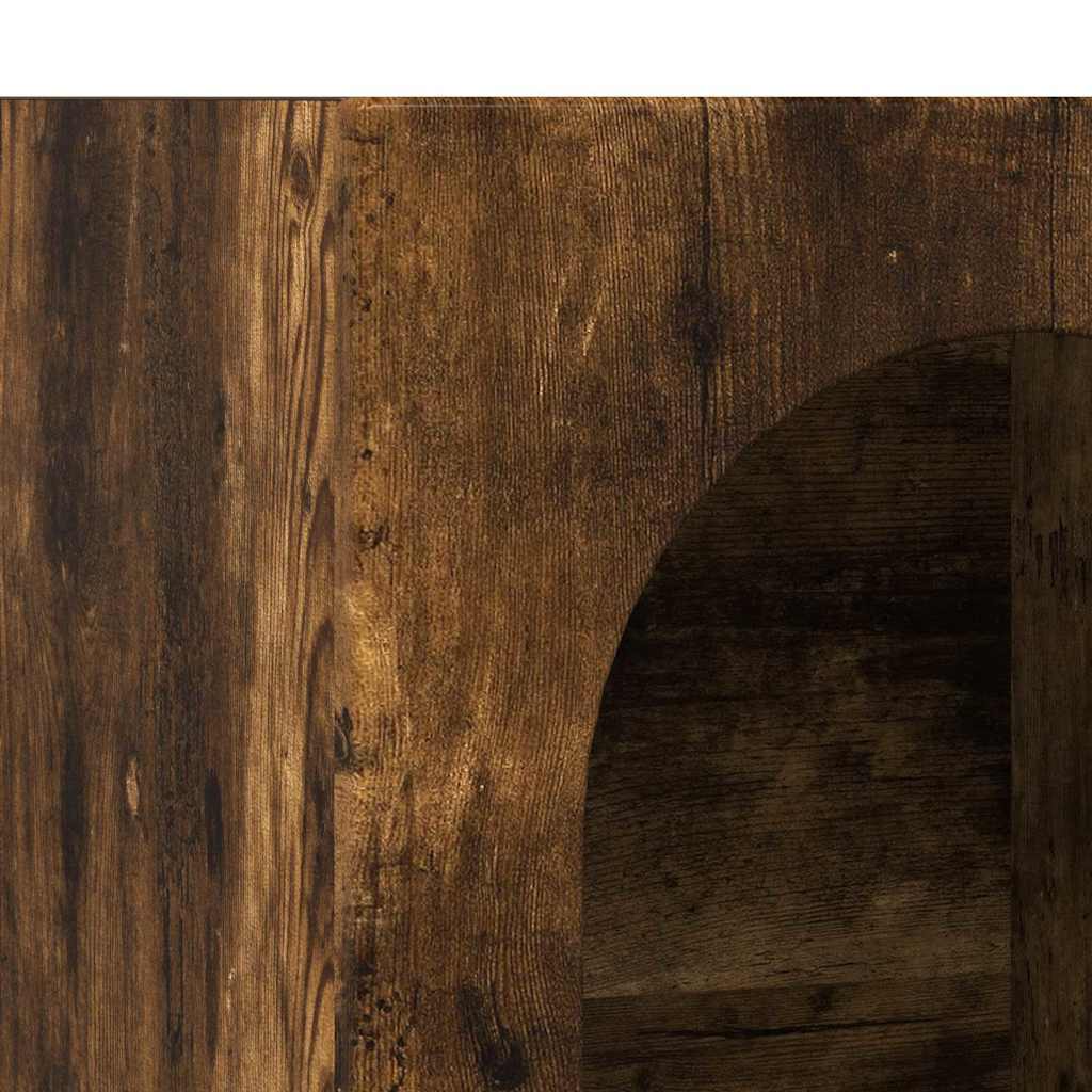 Dressoir Gerookt eiken 59 x 35 x 80.5 cm Bewerkt hout is nu te koop bij PeponiXL, paradijselijk wonen!