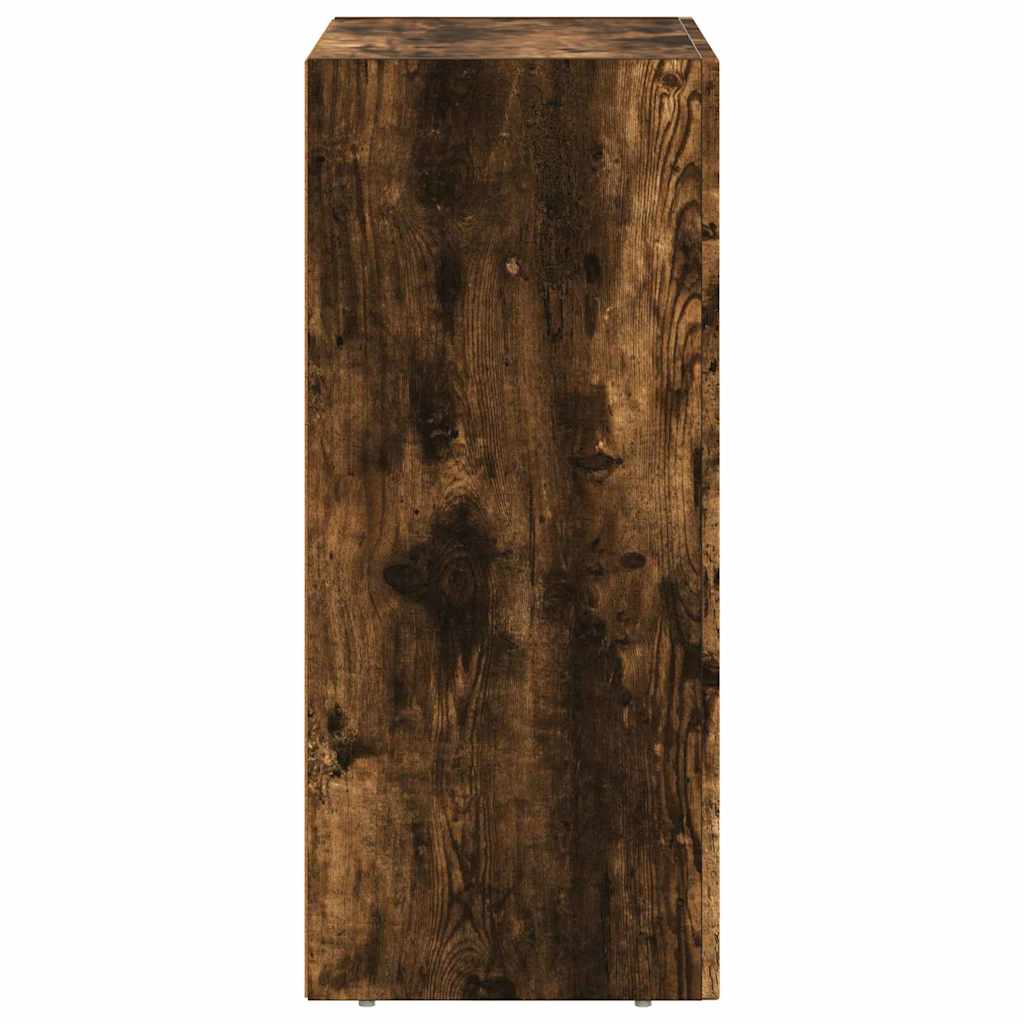 Dressoir Gerookt eiken 59 x 35 x 80.5 cm Bewerkt hout is nu te koop bij PeponiXL, paradijselijk wonen!