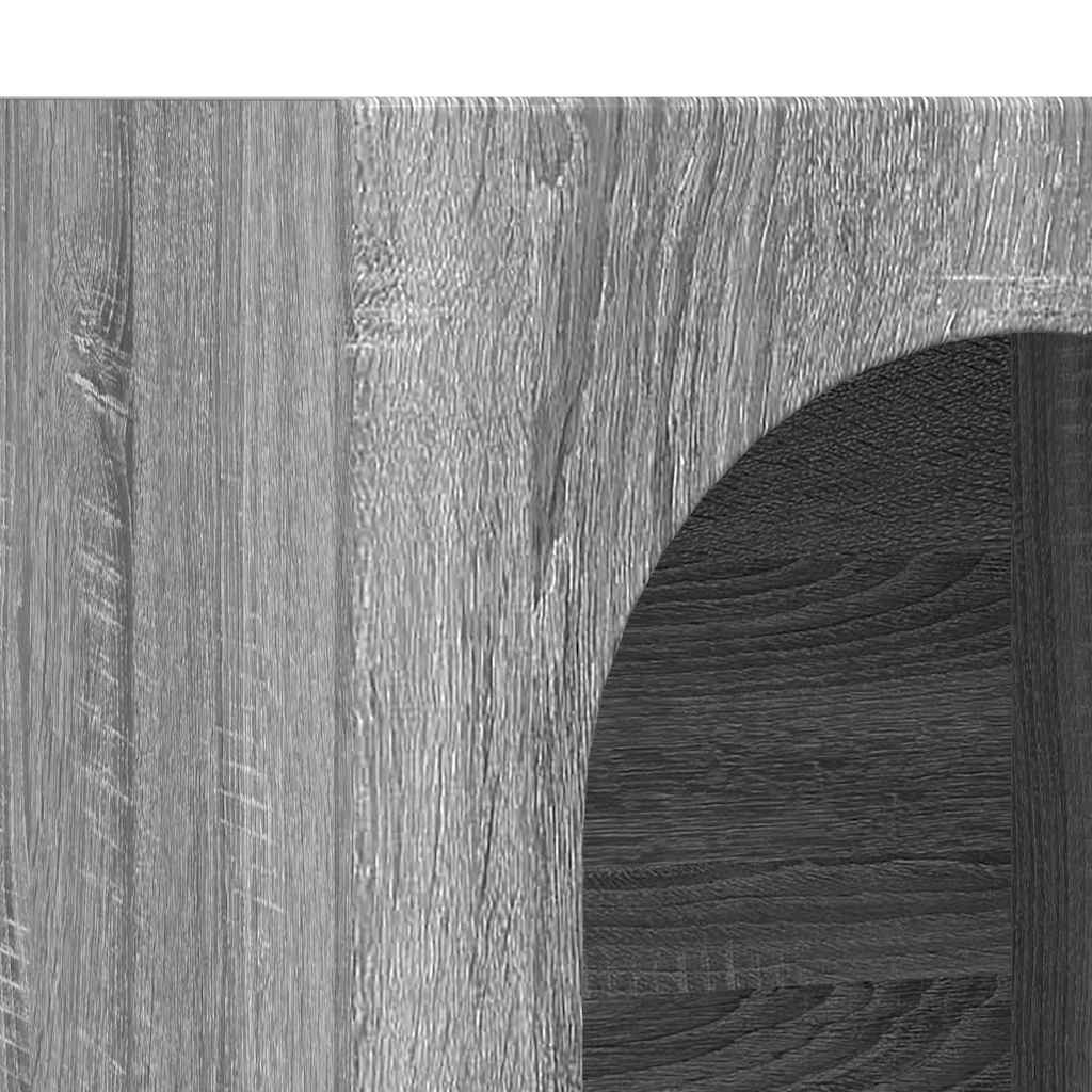 Dressoir Grijs Sonoma 59 x 35 x 80.5 cm Bewerkt hout is nu te koop bij PeponiXL, paradijselijk wonen!