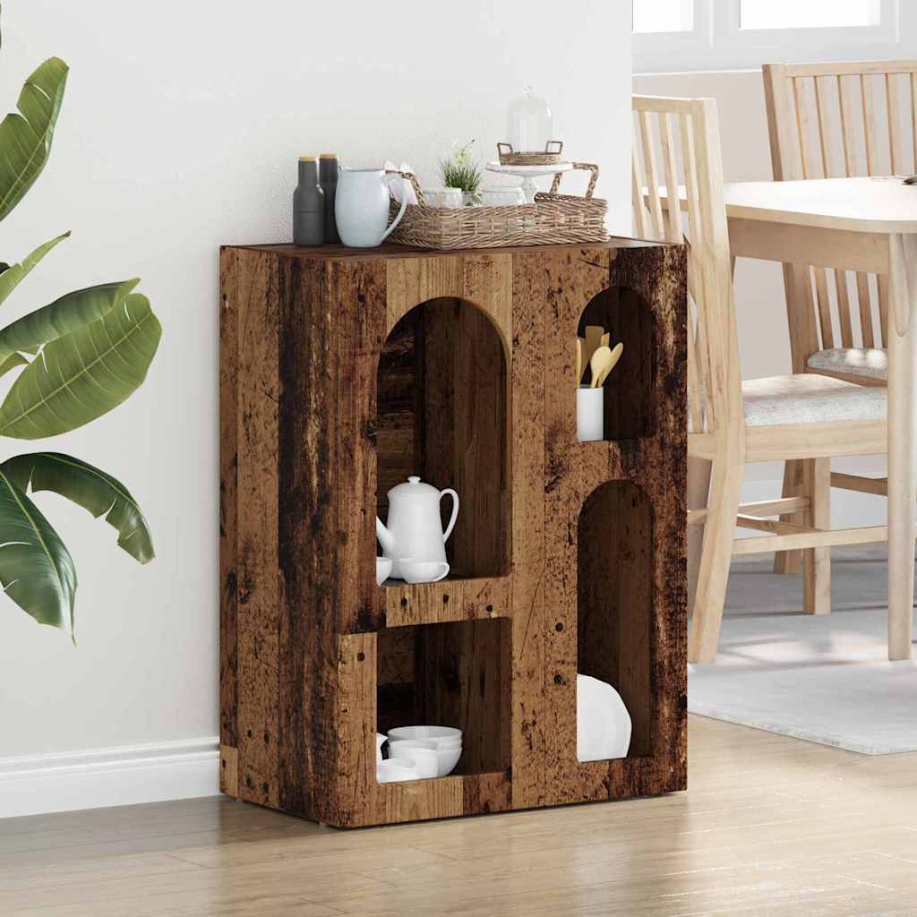 Dressoir Oudhout 59 x 35 x 80.5 cm Bewerkt hout is nu te koop bij PeponiXL, paradijselijk wonen!