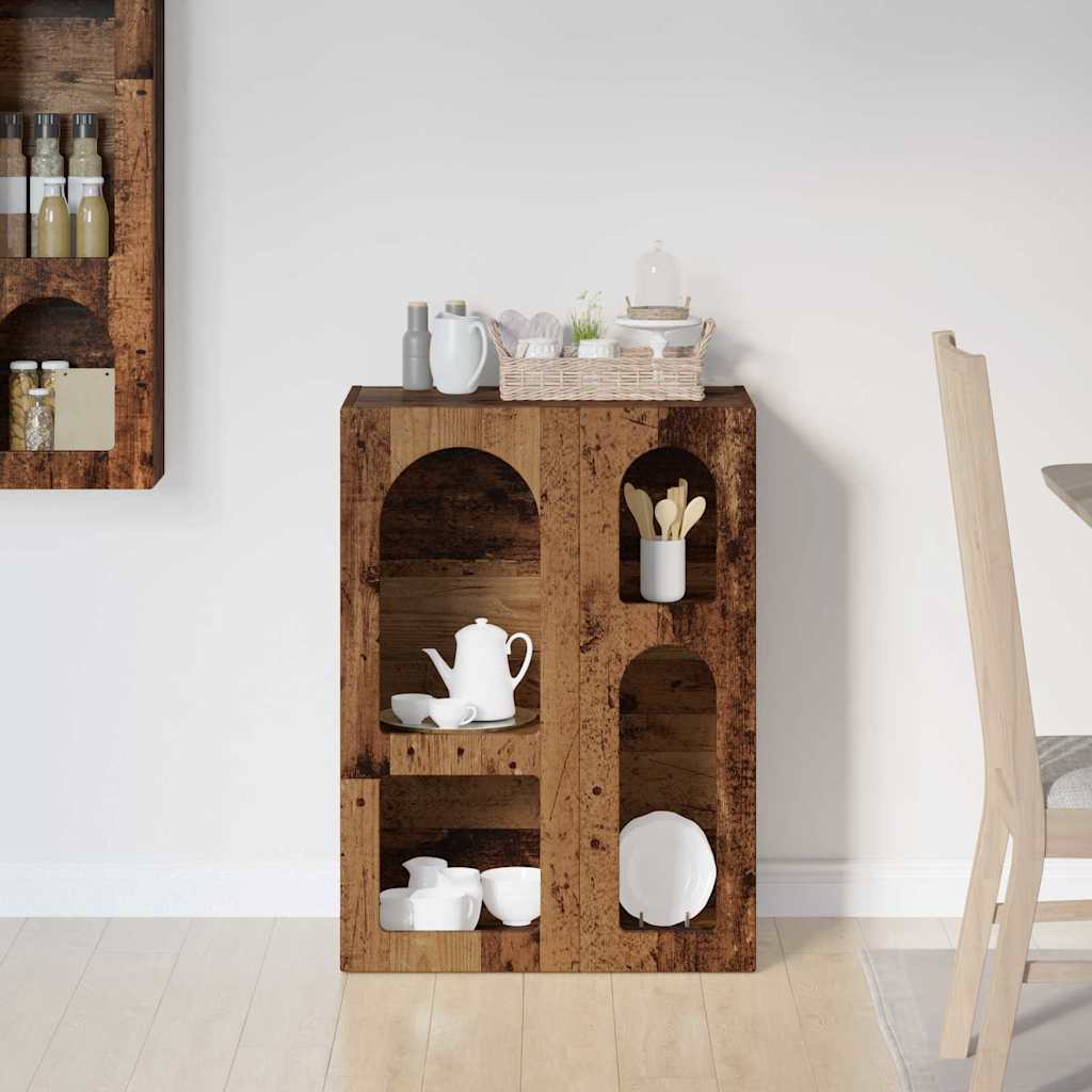 Dressoir Oudhout 59 x 35 x 80.5 cm Bewerkt hout is nu te koop bij PeponiXL, paradijselijk wonen!