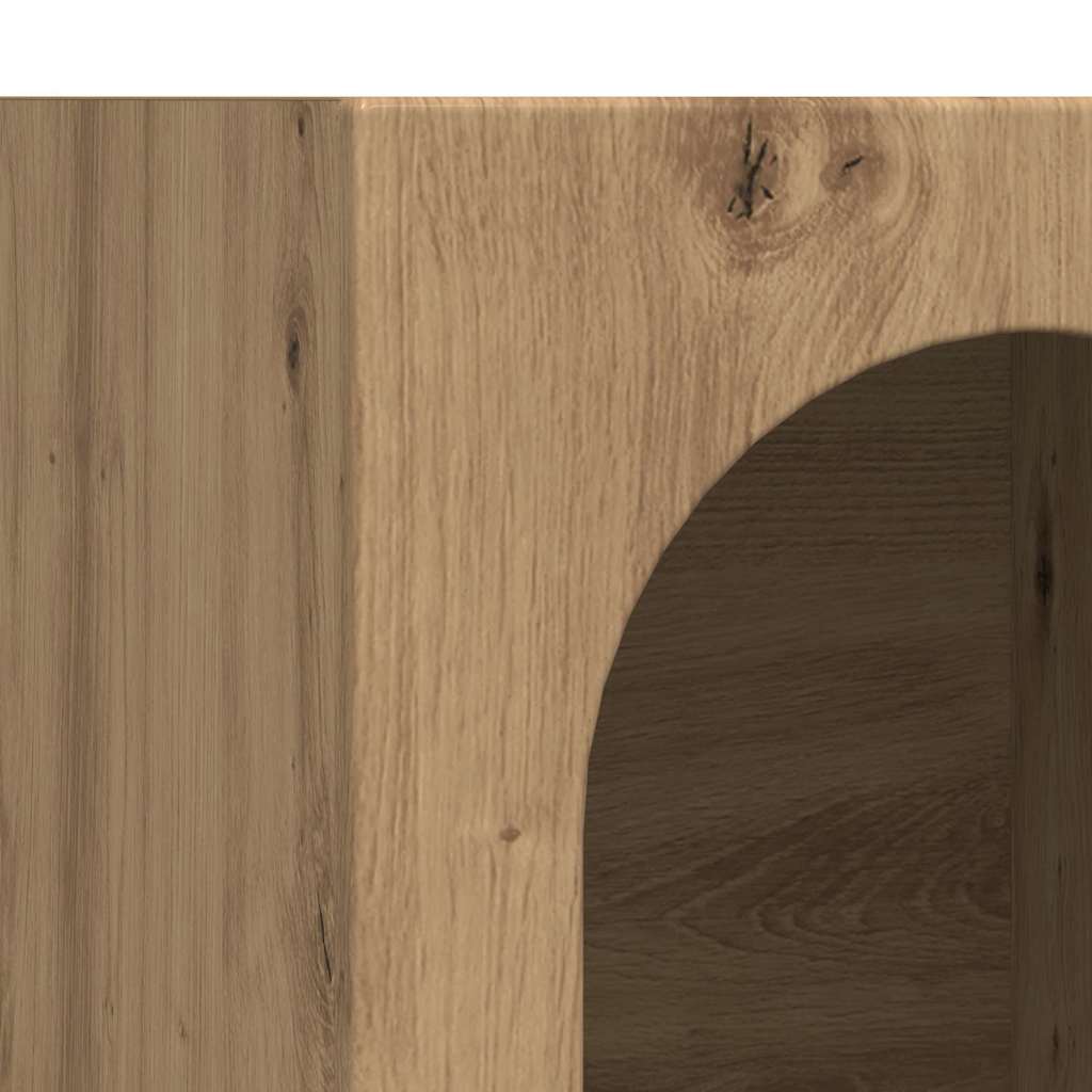 Dressoir Artisan Eiken 59 x 35 x 80.5 cm Bewerkt hout is nu te koop bij PeponiXL, paradijselijk wonen!