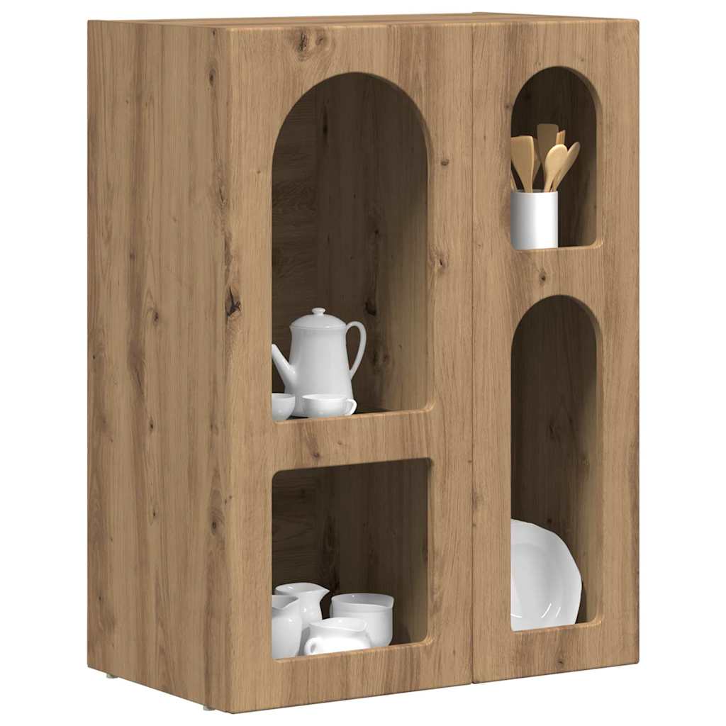 Dressoir Artisan Eiken 59 x 35 x 80.5 cm Bewerkt hout is nu te koop bij PeponiXL, paradijselijk wonen!