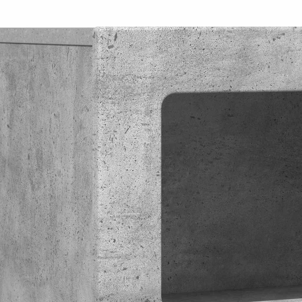 Dressoir Beton Grijs 80,5 x 35 x 59 cm Bewerkt hout is nu te koop bij PeponiXL, paradijselijk wonen!