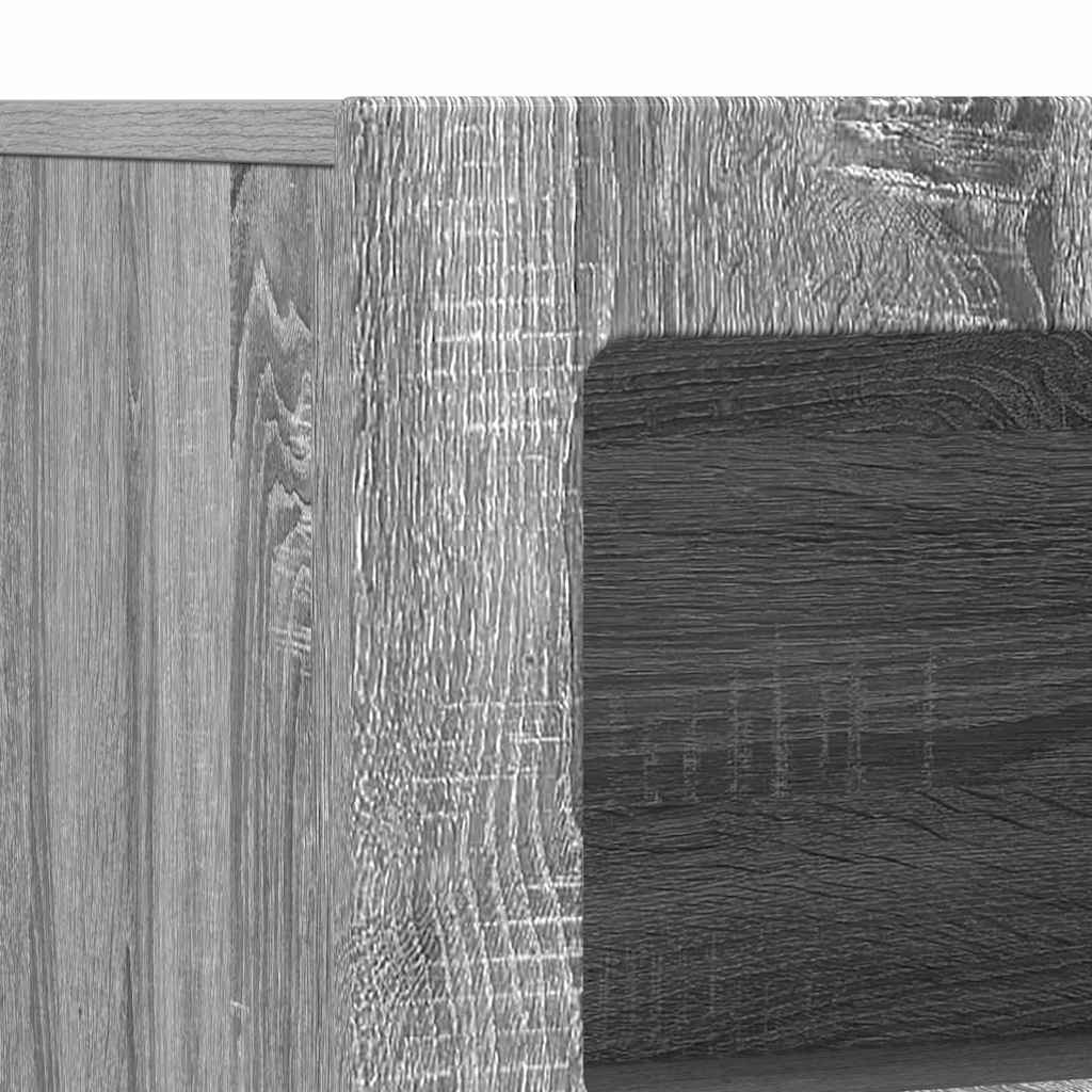Dressoir Grijs Sonoma 80,5 x 35 x 59 cm Bewerkt hout is nu te koop bij PeponiXL, paradijselijk wonen!