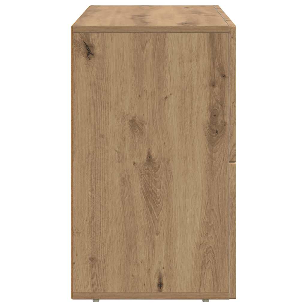 Dressoir Artisan Eiken 80,5 x 35 x 59 cm Bewerkt hout is nu te koop bij PeponiXL, paradijselijk wonen!