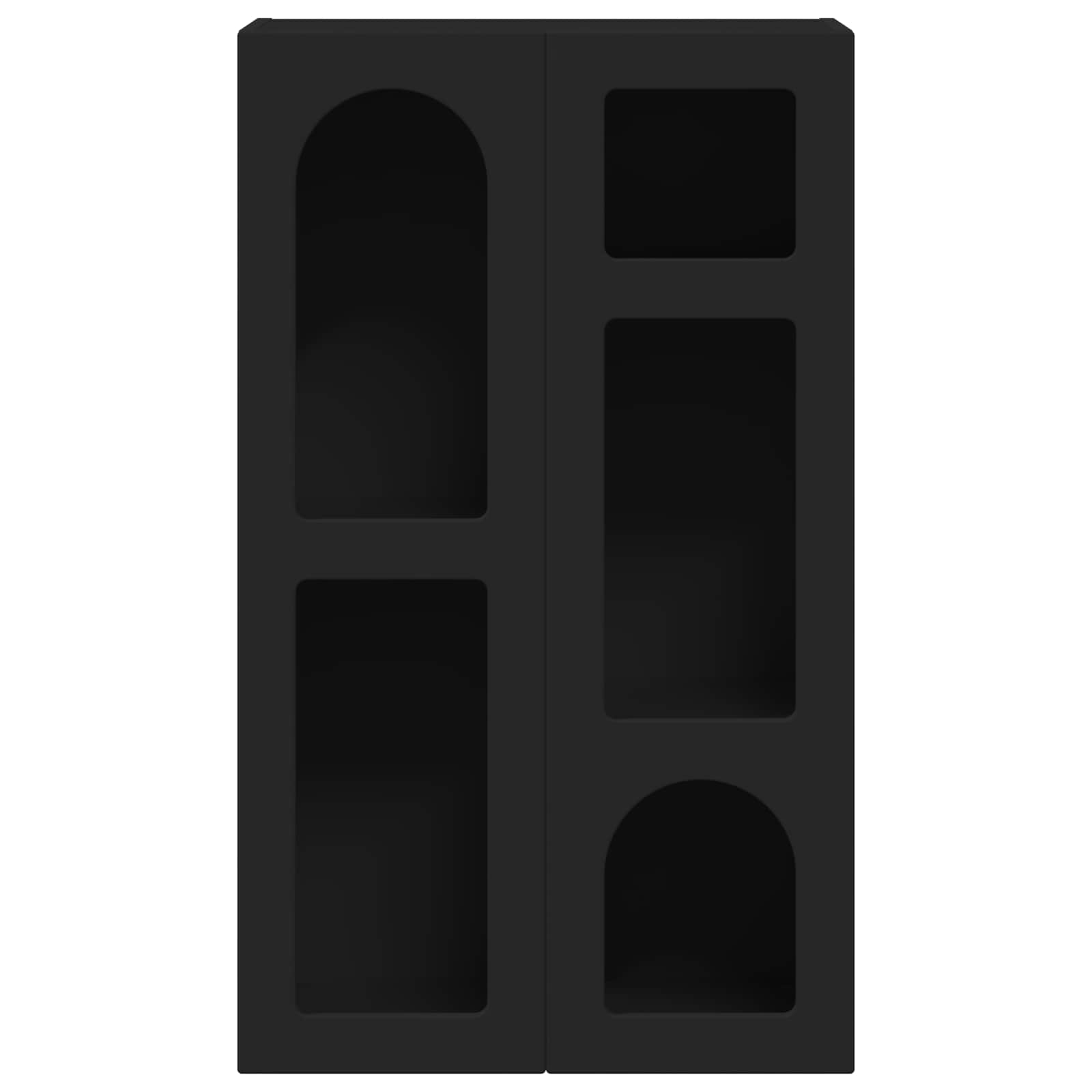 Dressoir Zwart 59 x 35 x 100,5 cm Bewerkt hout is nu te koop bij PeponiXL, paradijselijk wonen!
