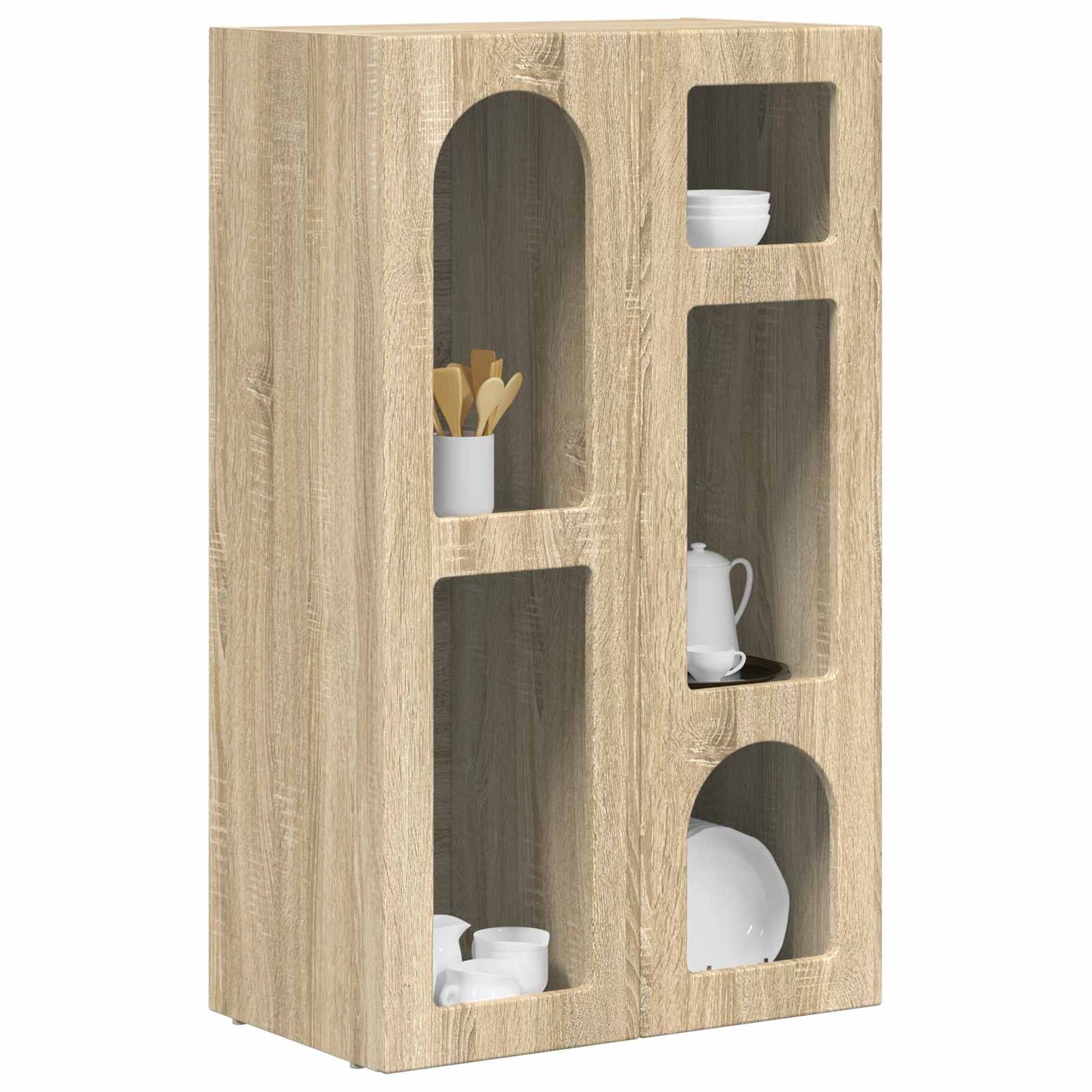 Dressoir Sonoma Eiken 59 x 35 x 100,5 cm Bewerkt hout is nu te koop bij PeponiXL, paradijselijk wonen!