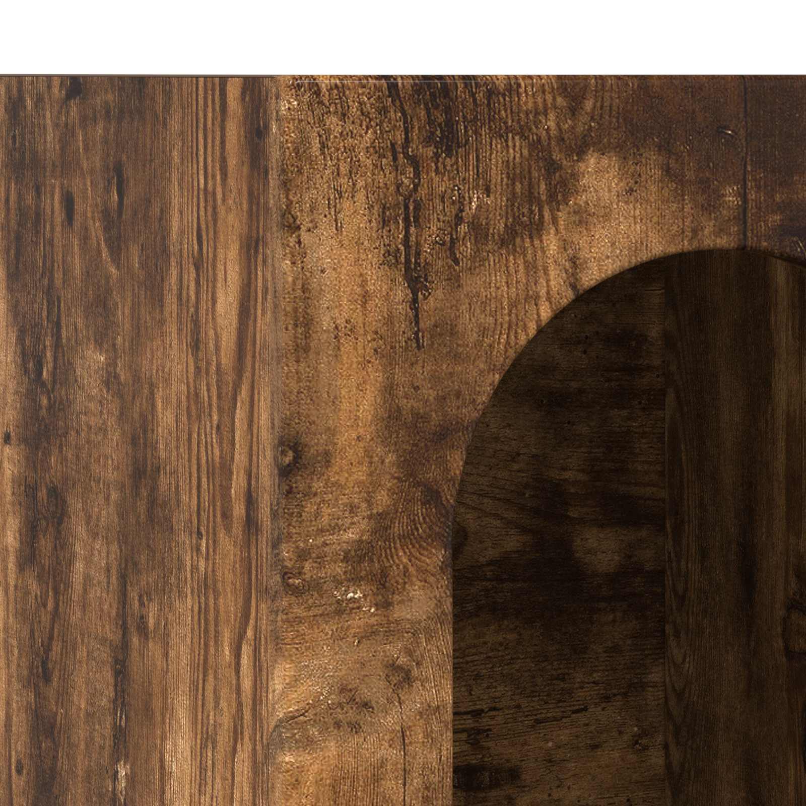Dressoir Gerookt eiken 59 x 35 x 100,5 cm Bewerkt hout is nu te koop bij PeponiXL, paradijselijk wonen!