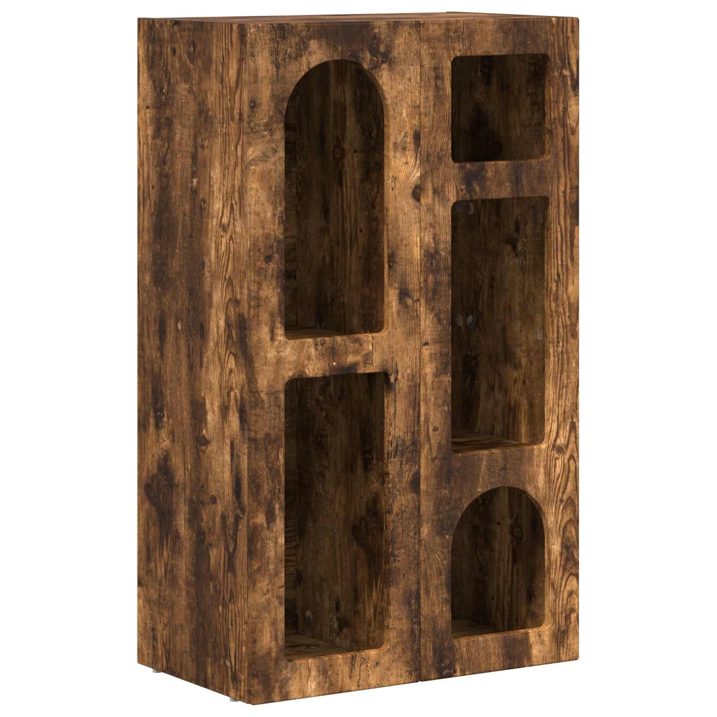 Dressoir Gerookt eiken 59 x 35 x 100,5 cm Bewerkt hout is nu te koop bij PeponiXL, paradijselijk wonen!