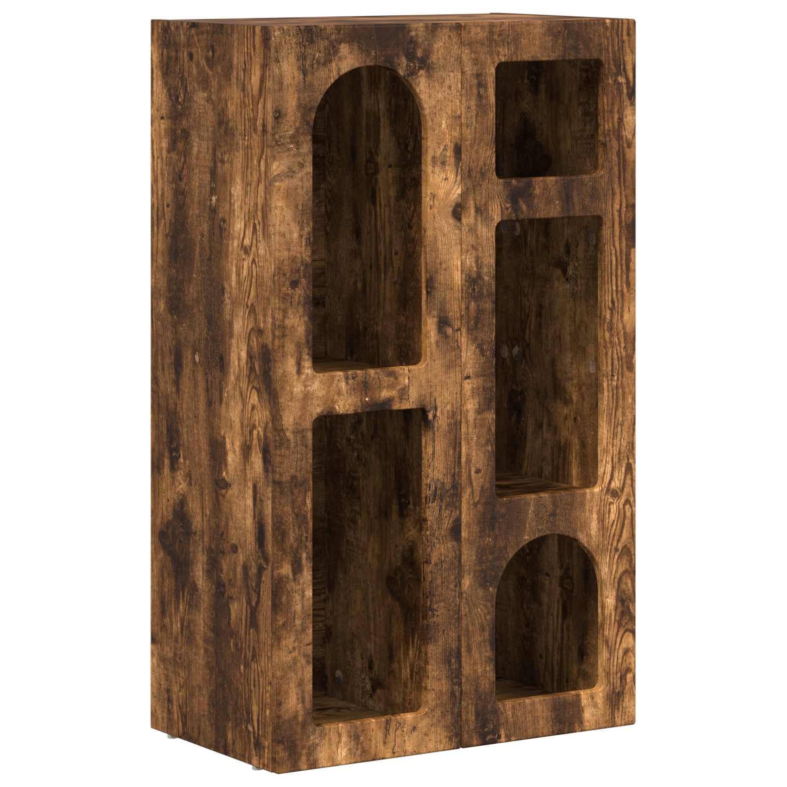 Dressoir Gerookt eiken 59 x 35 x 100,5 cm Bewerkt hout is nu te koop bij PeponiXL, paradijselijk wonen!