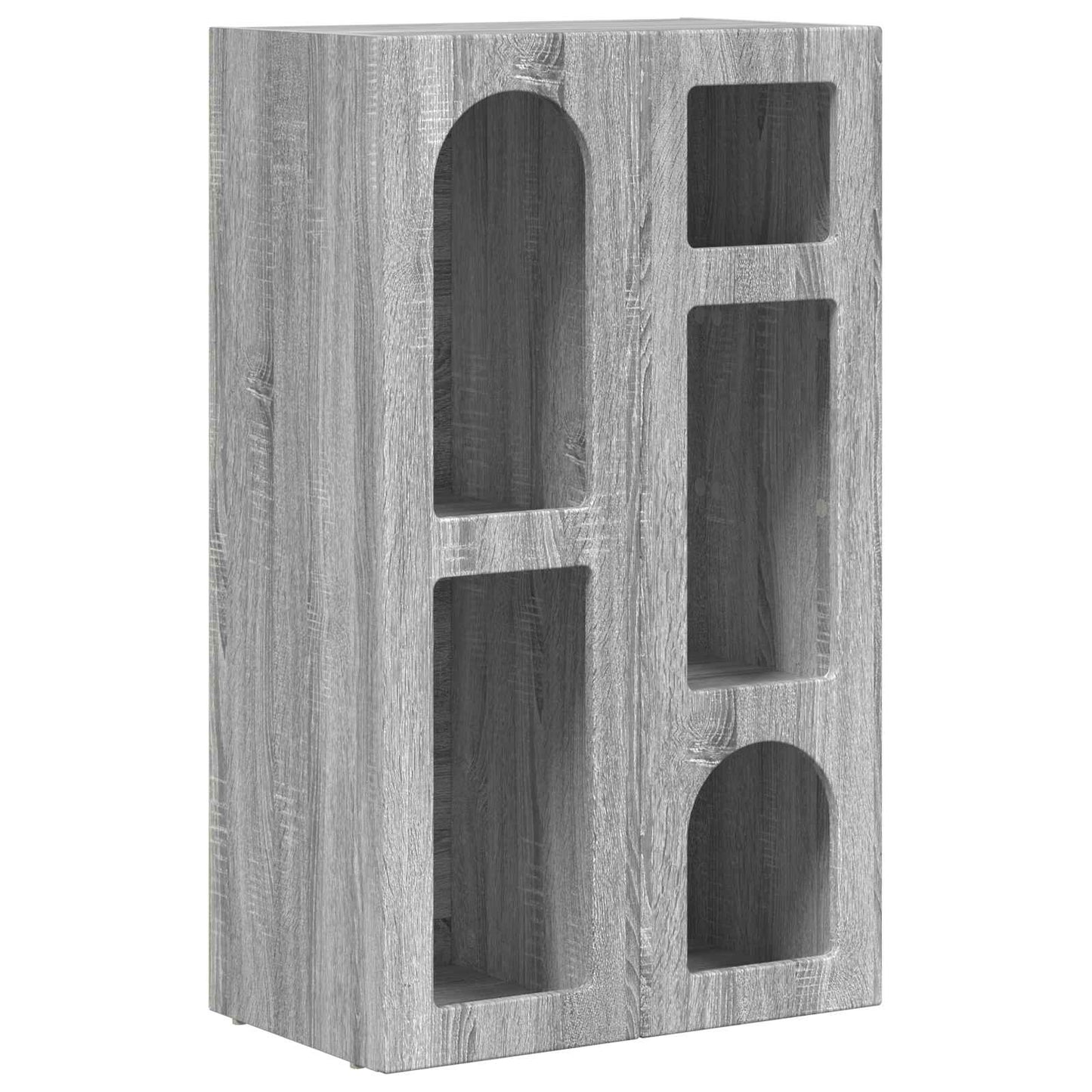 Dressoir Grijs Sonoma 59 x 35 x 100,5 cm Bewerkt hout is nu te koop bij PeponiXL, paradijselijk wonen!