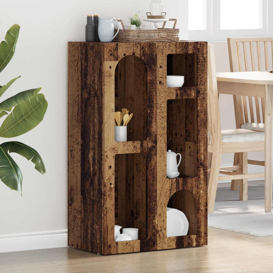 Dressoir Oudhout 59 x 35 x 100,5 cm Bewerkt hout is nu te koop bij PeponiXL, paradijselijk wonen!