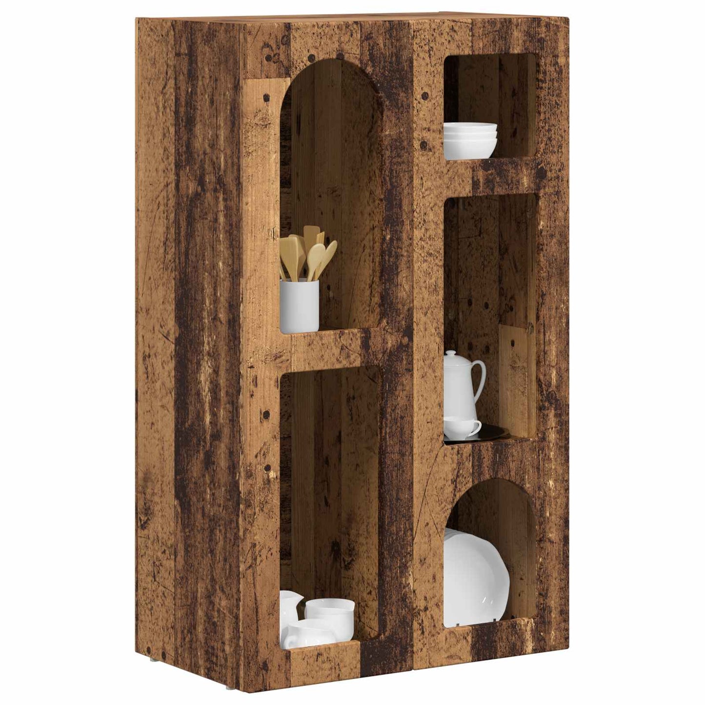 Dressoir Oudhout 59 x 35 x 100,5 cm Bewerkt hout is nu te koop bij PeponiXL, paradijselijk wonen!